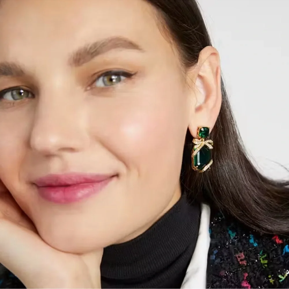 $78 Kate Spade Pave Present Drop Earrings